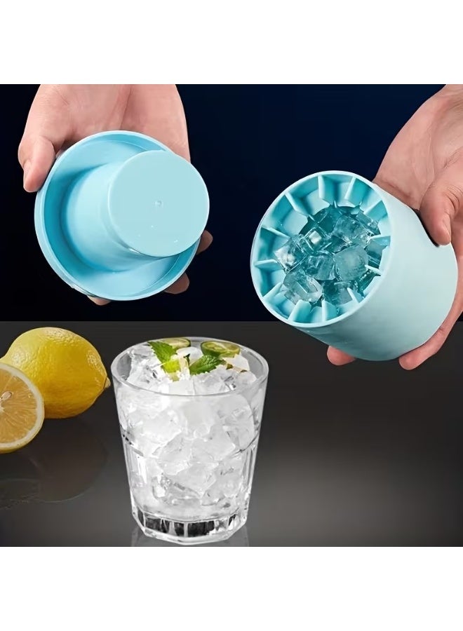 Goolsky 1pc, Make Perfectly-Shaped Ice Cubes With This Easy-Release Silicone Ice Cube Mold - Holds Up To 60 Cubes! Kitchen Accessories - Image 2
