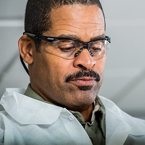 KleenGuard Nemesis Safety Glasses Black Frame Clear Lens Anti Fog - Image 5