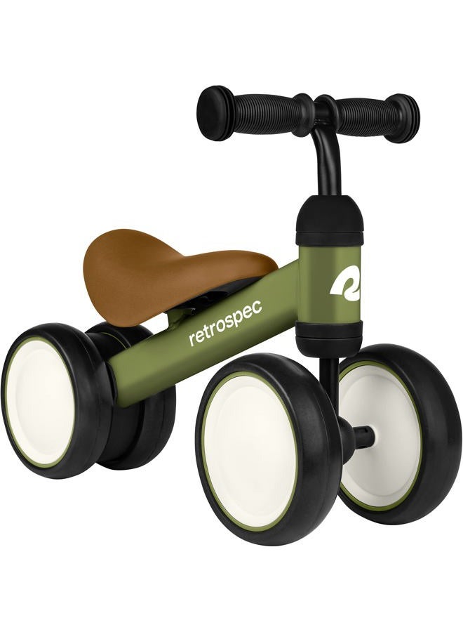 Retrospec Cricket Baby Walker Balance Bike with 4 Wheels for Ages 12-24 Months - Toddler Bicycle Toy for 1 Year Old's - Ride On Toys for Boys and Girls - One Size - Image 1