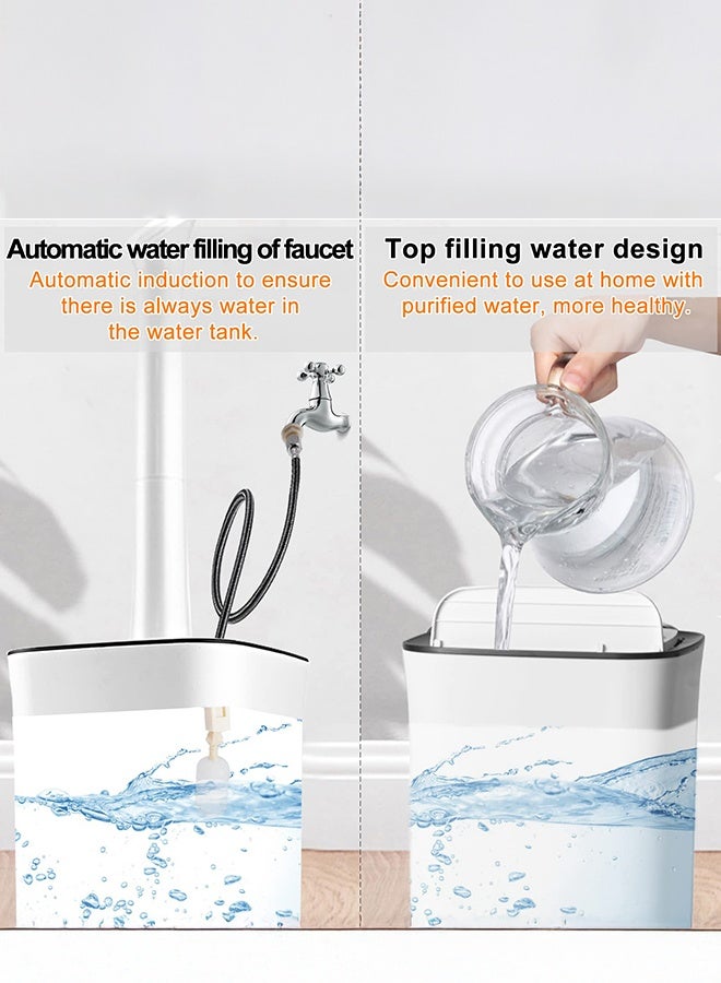 XiuWoo Industrial Humidifier Commercial Humidifier with Water Pipe 1500ML/h Cool Mist Humidifier, 16L Whole House Humidifier Top Filled, UV sterilization, ntelligent timing, 3 core atomizer tablets,Large Room Green House - Image 4