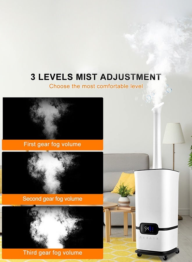 XiuWoo Industrial Humidifier Commercial Humidifier with Water Pipe 1500ML/h Cool Mist Humidifier, 16L Whole House Humidifier Top Filled, UV sterilization, ntelligent timing, 3 core atomizer tablets,Large Room Green House - Image 5