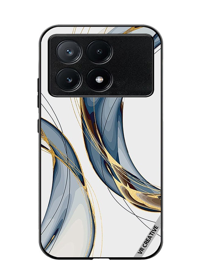 VR CREATIVE Protective Case Cover For Xiaomi Poco X6 Pro Digital Art Layers Design Multicolour - Image 1
