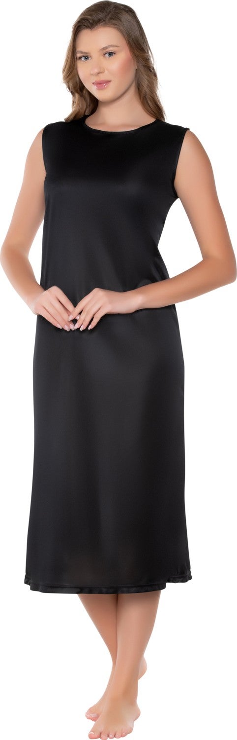 Ersoy Collection Women's Dress Inside All-Lining Crew Neck Japone Sleeve Underskirt Petticoat  - Image 3