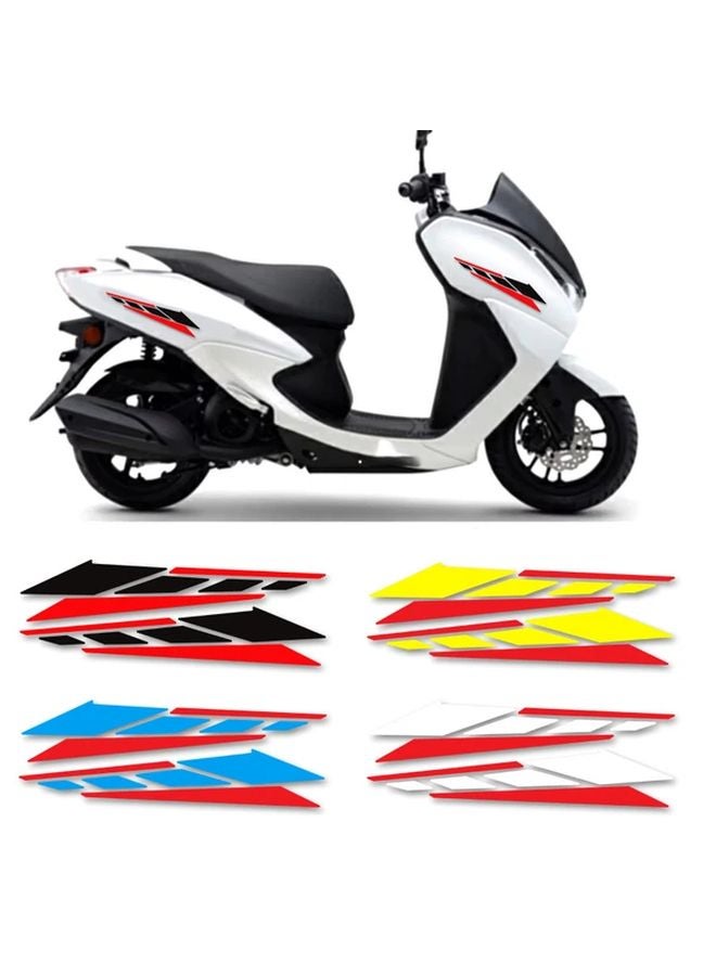 Blue Red Geometric Motorcycle Decals 2PCS Durable PET Waterproof UV Resistant 9 84x2 17 Inch - Image 5