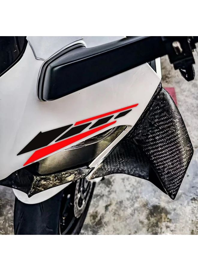 Blue Red Geometric Motorcycle Decals 2PCS Durable PET Waterproof UV Resistant 9 84x2 17 Inch - Image 4