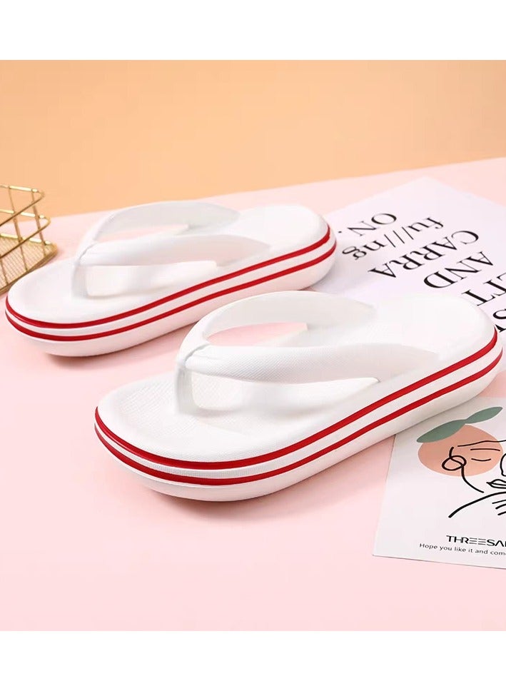 Gerenic Suitable for men and women, flip-flops, home slippers, casual thick-soled slippers, outer wear slippers  - Image 2