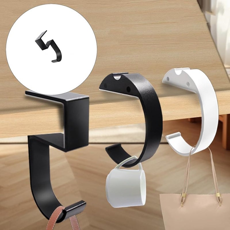 حامل خطاف مكتب معدني لحقيبة حامل حقيبة ظهر سترة منظم المشروبات - Image 3