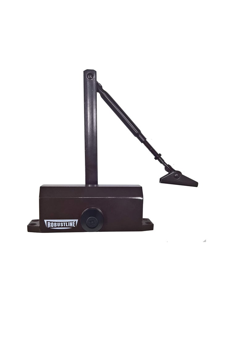 ROBUSTLINE Robustline Automatic Adjustable Grade 3 Spring Hydraulic Door Closer Heavy Duty Auto Closer for Residential and Commercial Doors Black 1303-B (BROWN)  - Image 1