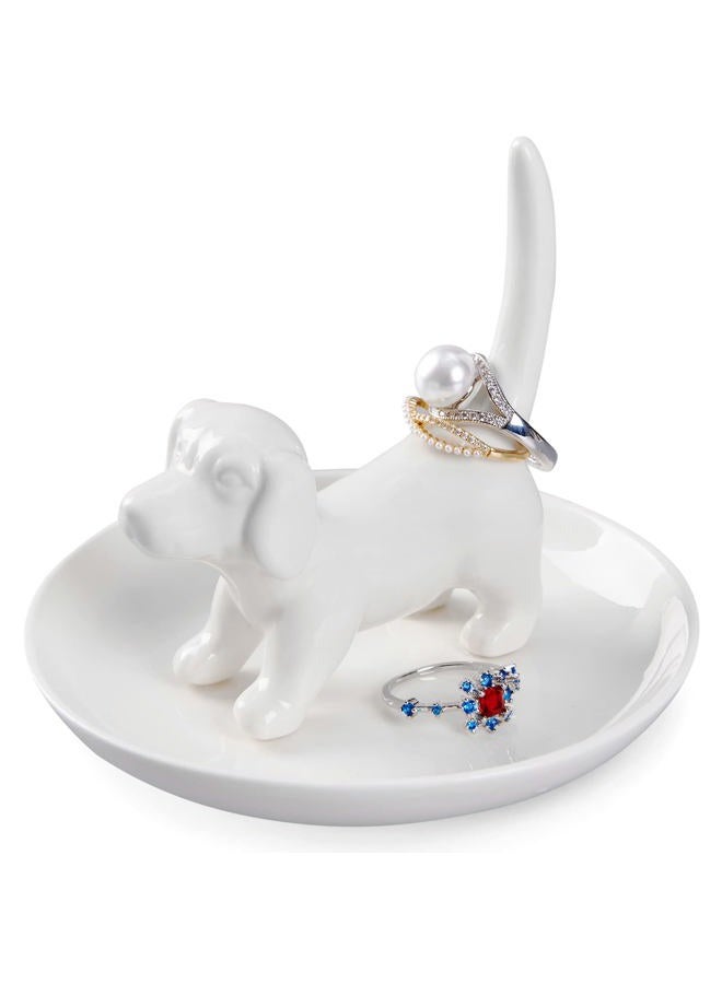 Spegiffu Dog Mom Gifts for Women - Dog Ring Holder Jewelry Dish Tray, Ring Stand for Ring Organizer, Funny Dog Themed Gifts for Dog Lovers, Dog Mom, Birthday Valentine's Xmas Gifts for Women - Image 1