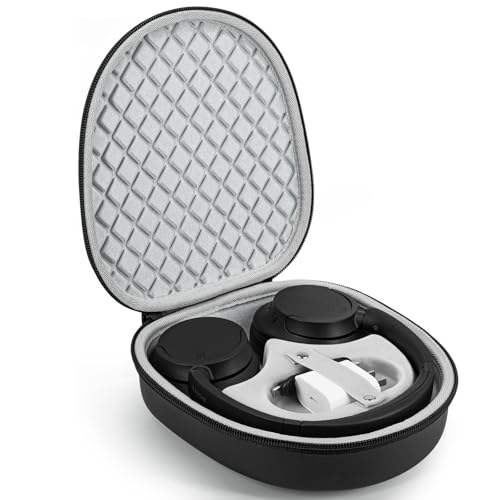 stukcaze Headphone Case for Sony WH-CH720N Soundcore by Anker Q20i, Hard Portable Over Ear Headphone Carrying Case, Wireless Headphone Storage Protective Case for Travel Home (Black-Pattern) - Image 1