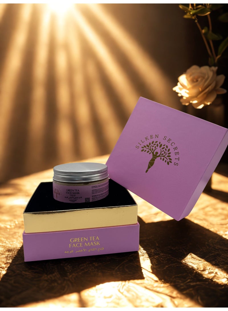 SILKEN SECRETS Green tea face mask - Image 1