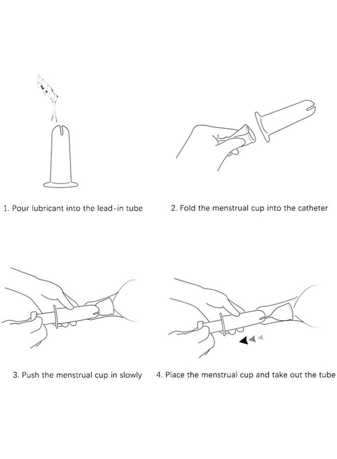 2 Pack Portable Menstrual Cup and Booster Medical Silicone Leakproof Women's Menstrual Cup Booster Feminine Hygiene Products - Image 4