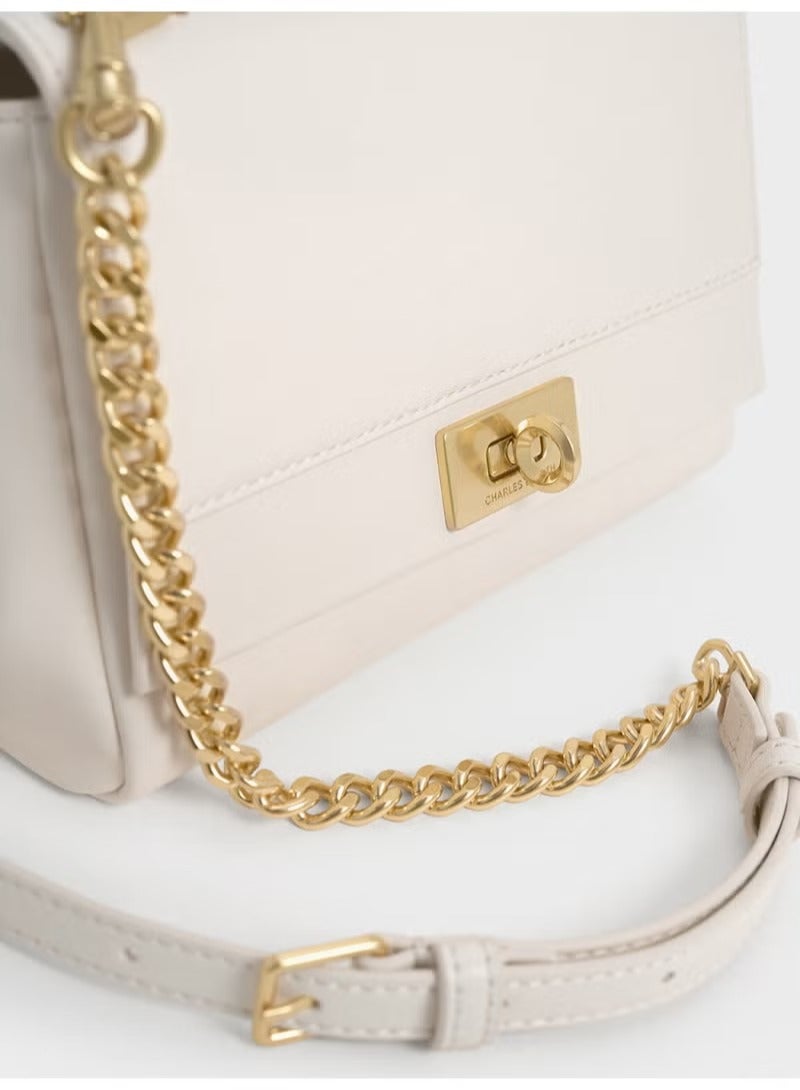 Charles & Keith CHARLES & KEITH Lennie Chain Women's Tote and Crossbody Bags  - Image 4