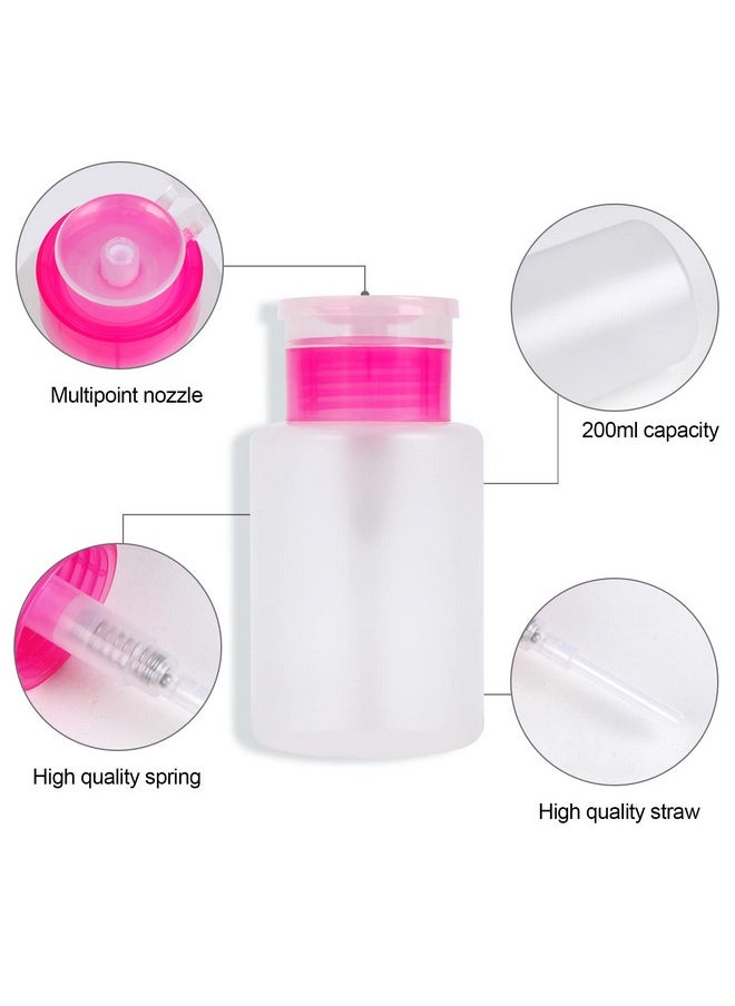 YTJYZZQ - 400 Pieces Nail Cotton Pads1 Pulldown Pump Dispenser Bottle Super Absorbent Soft Nonwoven Eyelash Glue Wipes Nail Polish Dehumidifier For Eyelash Extension Products And Nail Oil Bottle (Pink) - Image 1