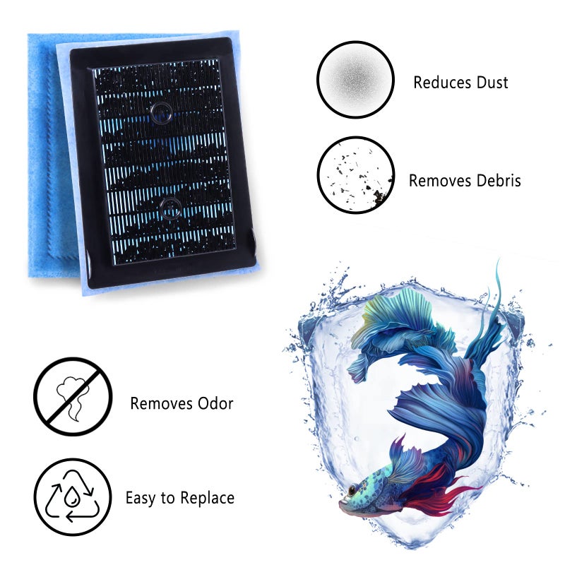 Piwerod EZ-Change #2 Aquarium Filter Cartridge - Compatible with Aqua-Tech 10-20 Aquarium Filter - 12 PCS Fish Tank Filter Cartridges Compatible with AquaTeach 10-20 Power Filter - Image 4