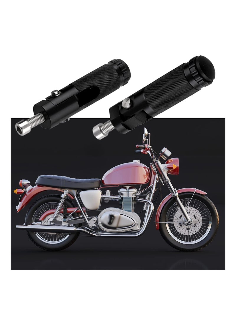 KASTWAVE Motorcycle Foot Rests, Folding Foot Pegs, Universal Motorbike Footrests Rearsets Rear Pedals Set 8mm Install Bolts for Racing Bike Cruiser Cafe Racer  - Image 5