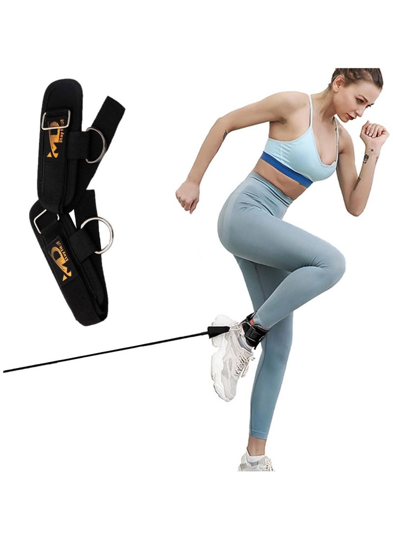 MD Fitness Padded Ankle Straps with D-Ring for Leg Strength Training Exercises, 2Pcs  - Image 3