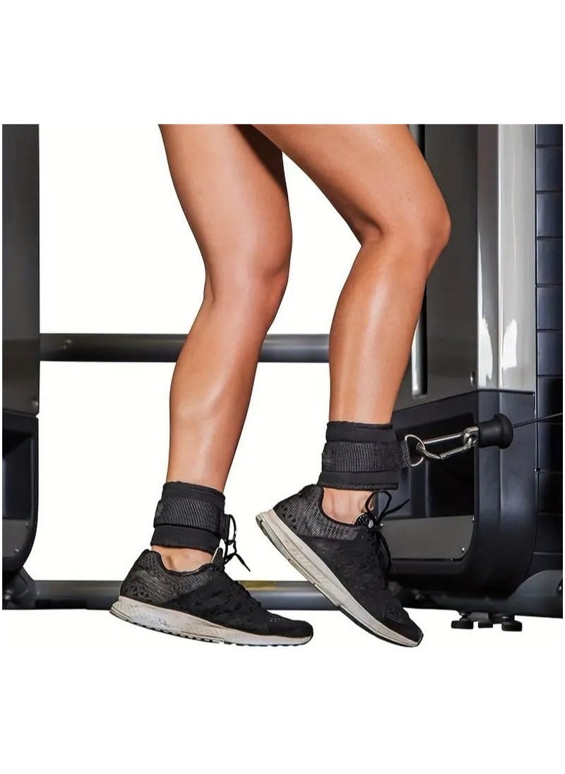 MD Fitness Padded Ankle Straps with D-Ring for Leg Strength Training Exercises, 2Pcs  - Image 4