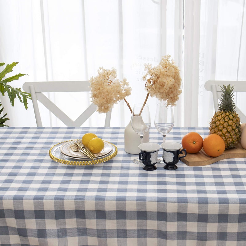 Midsummer Breeze Buffalo plaid tablecloth-cotton gingham table قطعة قماش للمطبخ مطعم المزرعة الربيع الصيف عيد الفصح د - Image 3