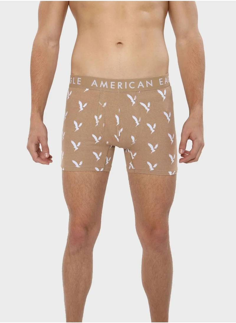 American Eagle 3 Pack Logo Band Trunks