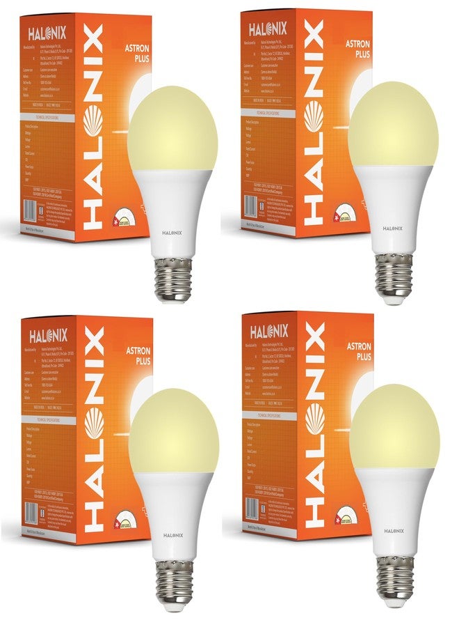 Halonix 2.9W LED Light Bulb | Yellow (3000K) |Pack of 4|Energy Efficient| 4kv Surge Protection | E27 Screw type
