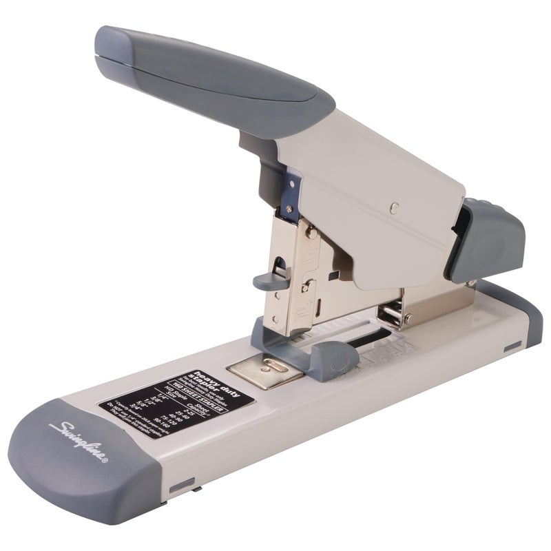 Swingline Heavy Duty Stapler, 160 Sheet Capacity, Includes Alignment Guide, Desktop Stapling, Platinum (39002) - Image 1