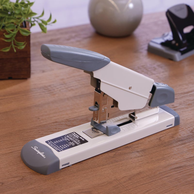 Swingline Heavy Duty Stapler, 160 Sheet Capacity, Includes Alignment Guide, Desktop Stapling, Platinum (39002) - Image 2