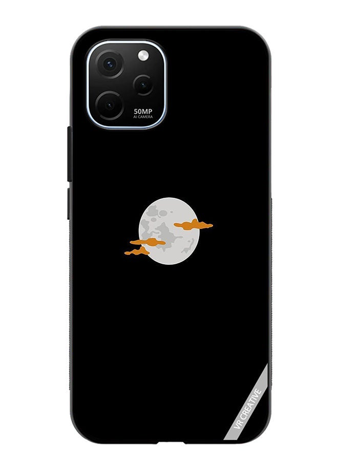 VR CREATIVE Protective Case Cover For Huawei Enjoy 50z Moon Design Multicolour - Image 1