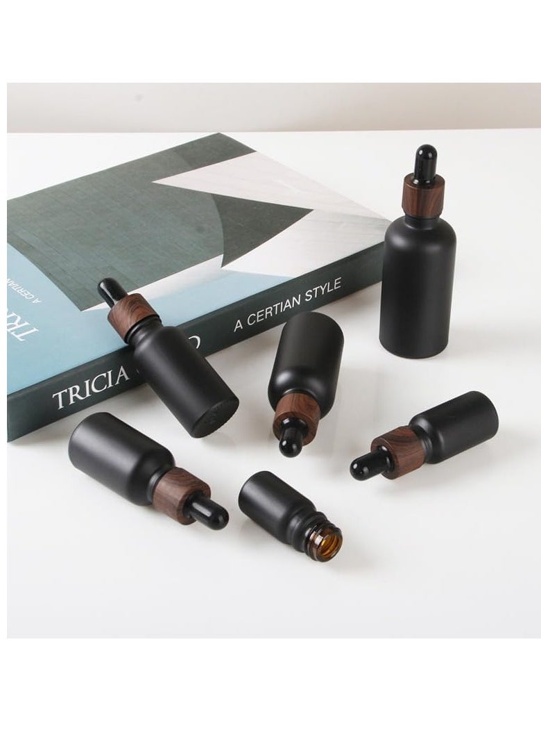 YO - 10 Pack 10ml Thick Glass Dropper Bottle,Black Empty Refillable Travels Oils Dropper Bottle for Essential Oils,Aromatherapy,Perfume,Cosmetic, Laboratory - Image 1
