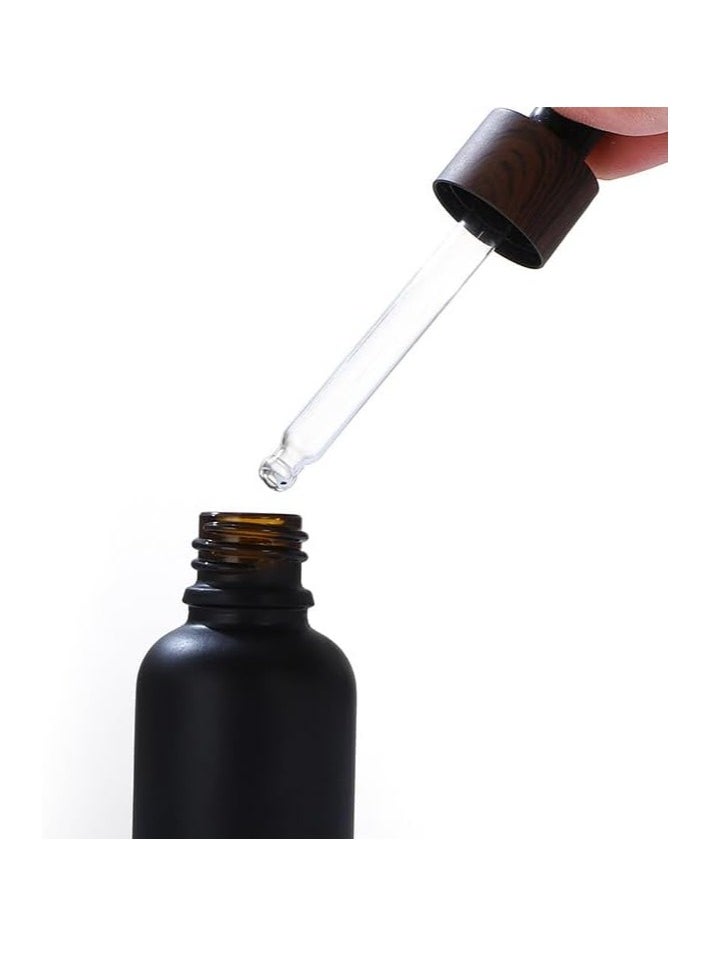 YO - 10 Pack 10ml Thick Glass Dropper Bottle,Black Empty Refillable Travels Oils Dropper Bottle for Essential Oils,Aromatherapy,Perfume,Cosmetic, Laboratory - Image 1