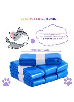 SYOSI 4 Pack Cat Litter Refills Bag, Litter Refills Generic Compatible with Standard/ XL Genie Litter Disposal Refill Cartridge, leak-proof and tear-resistant (Included One Non-original Refill Cartridge)  - Image 5