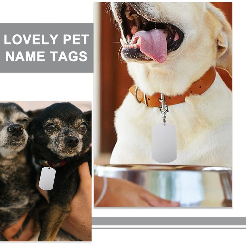 25 Blank Aluminum Dog Tags 38x25mm Sturdy Pet Id Tags For Engraving - Image 4