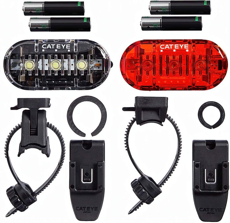 CAT EYE CATEYE Omni 3 Bike Safety Light – IPX4 Waterproof 3 LED Safety Light with 360° Visibility, Multiple Flashing Modes, AAA Battery, 200+ Hour Runtime, Fits Road, Urban, MTB & Kids Bikes (Omni 3 Combo) - Image 4