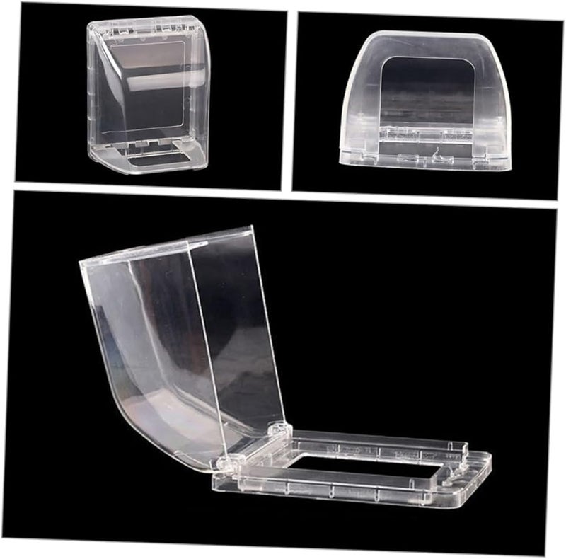 قطعتان من أغطية المآخذ البيضاء ذاتية اللصق المقاومة للعوامل الجوية لحماية مقابس الكهرباء في الحمام - Image 3