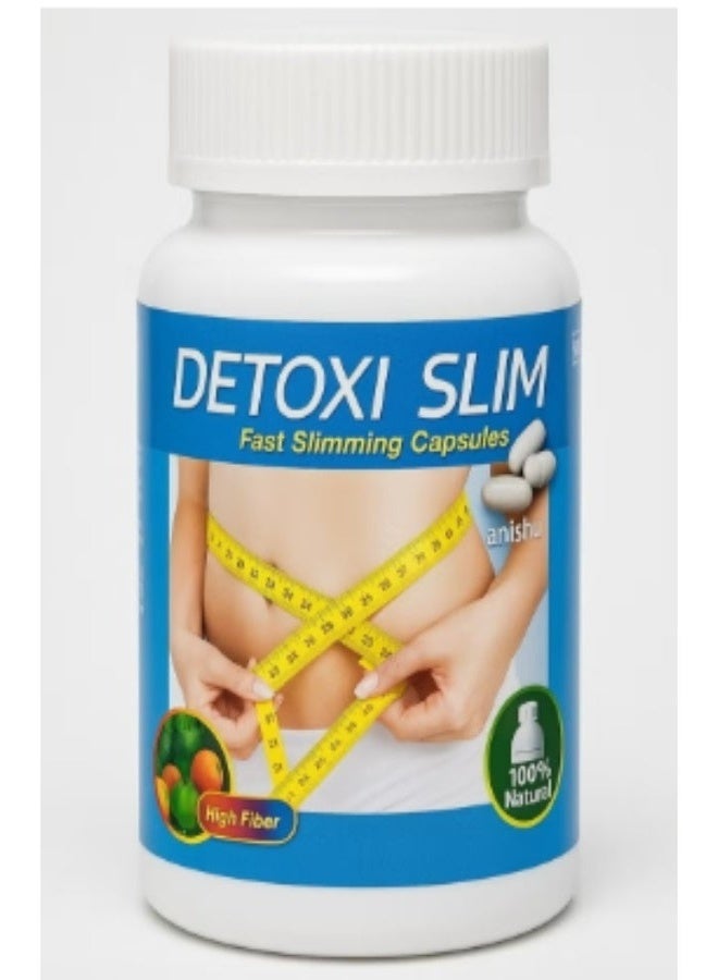 ديتوكسي سليم Detoxi Slim Fast Slimming Natural Herbs Supplement Capsules - 30 Nos - Image 1