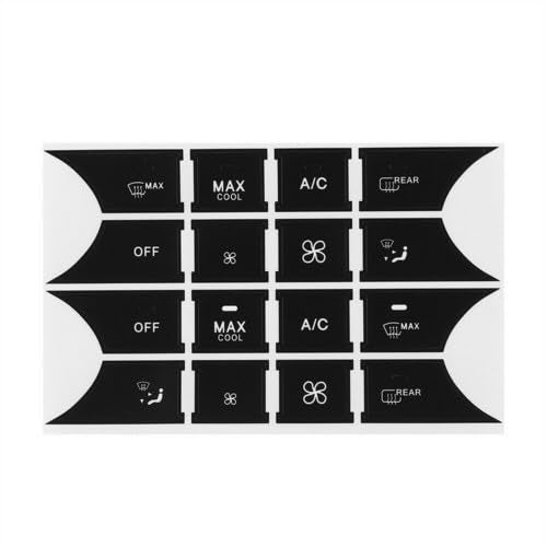 Lizixny Car Interior Stickers Button Decals Compatible with Mercedes Benz 2007-2014, Interior Door Armrest Window Switch Button Trim Cover Sticker, Black - Image 5