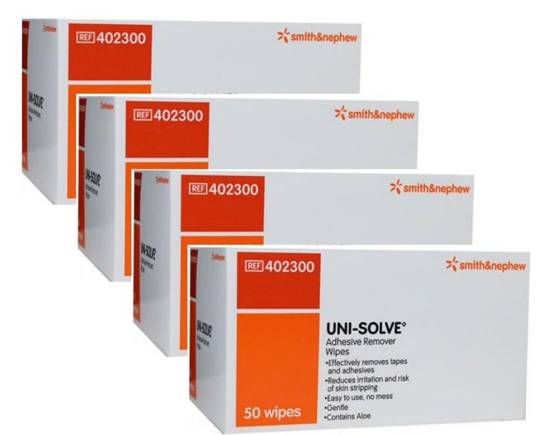Smith&nephew مناديل إزالة اللاصق UNI-SOLVE 50 عد 4 عبوات - Image 1