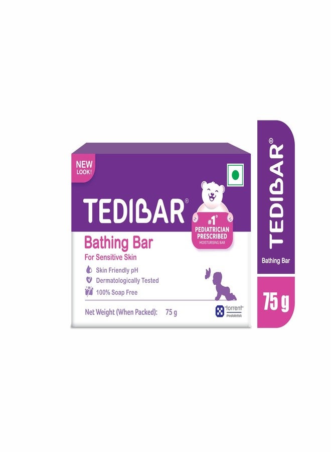 Tedibar Moisturising Baby Bathing Bar with Skin Friendly PH|100% Soap Free|Prevents Dryness & Rashes|Dermatologically Tested 75gm x Pack of 5 - Image 5