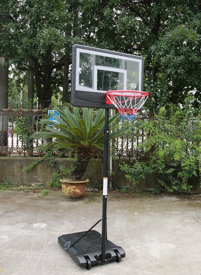 JSAITOYS Outdoor Basketball Ring Stand Portable Hoop Movable Stable Basket Ball System  - Image 2