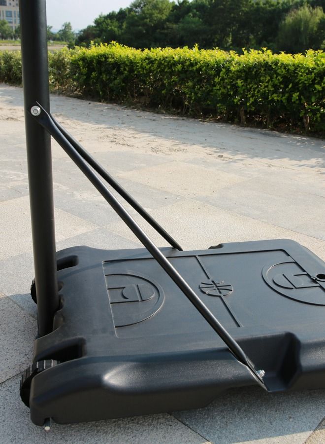 JSAITOYS Outdoor Basketball Ring Stand Portable Hoop Movable Stable Basket Ball System  - Image 5
