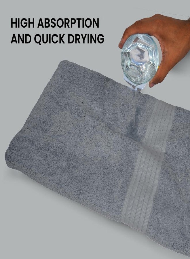 Textila Bath Sheets - 35x70 Inch Oversized 100% Cotton Towels, Super Soft, Highly Absorbent & Lightweight - Ideal for Everyday Use, Spa & Hotel (Grey - Pack of 2) - Image 4