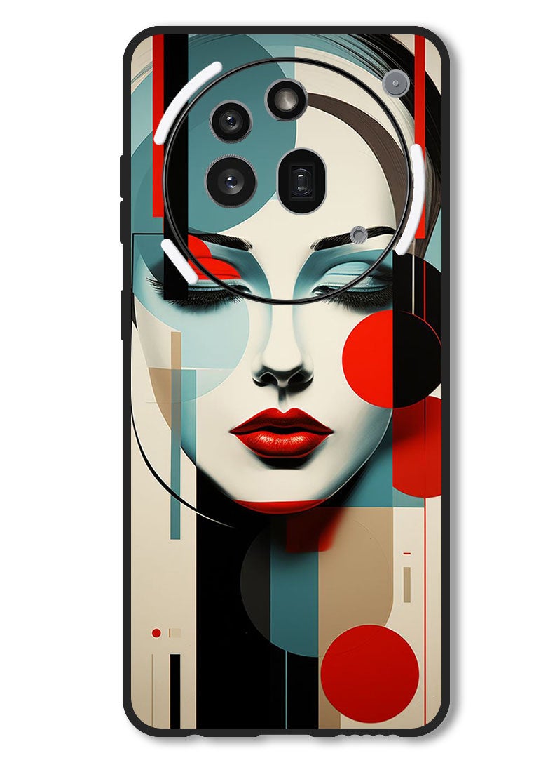 Theodor Case Compatible with Nothing Phone 3a Pro Protection Shockproof Bumper Cover Women Art (2) - Image 1