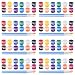 ESRICH 8 Pack Mini Acrylic Paint Set 12 Colors Acrylic Paint Strips with 16 Brushes Washable Paint for Kids Adults Craft 112 PCS Painting kit for Easter Eggs Birthday Party Favor Classroom Art Gifts - Image 2