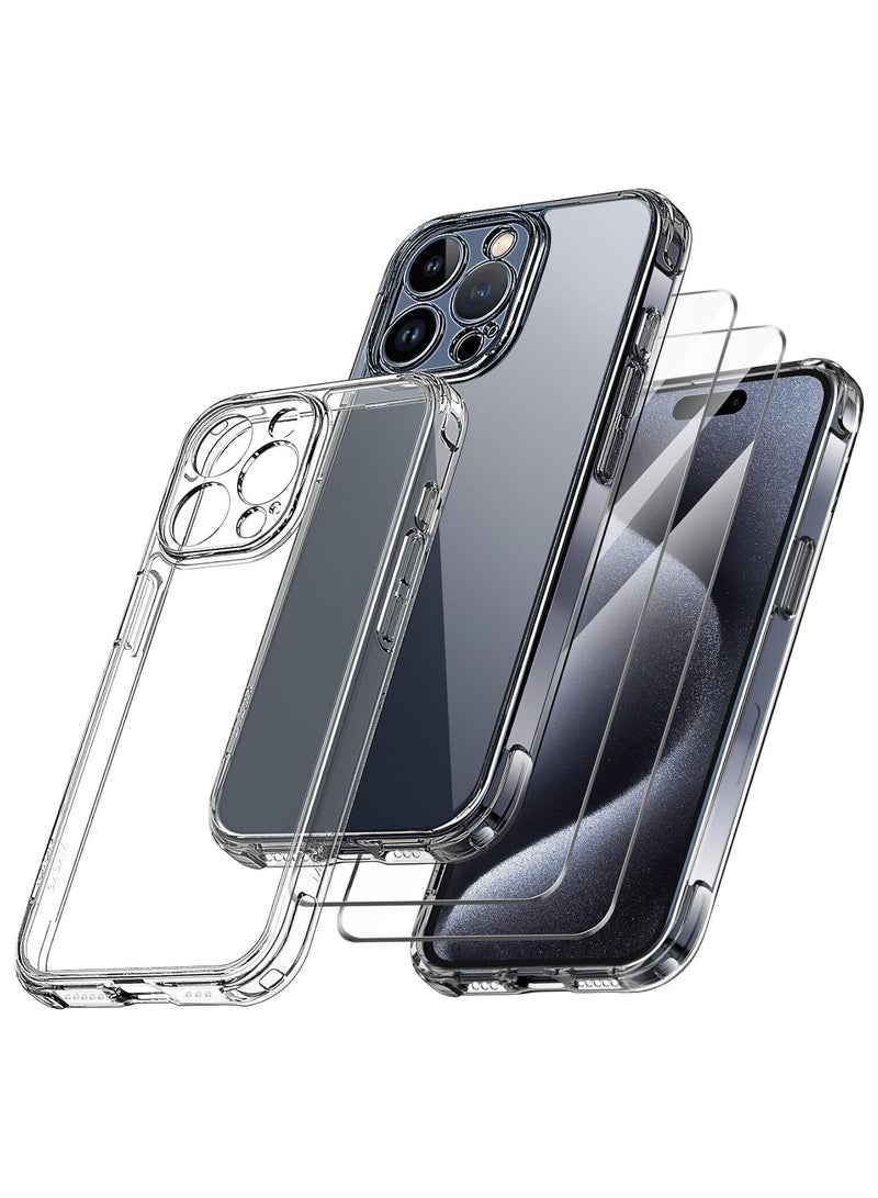 ELTRAZONE Case For iPhone 15 14 13 12 Pro Max Plus 11 XR +Glass Protector Shockproof Cover - Image 1