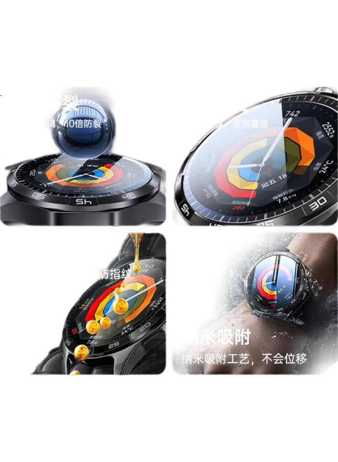 Stiger [3 Pieces Premium] Screen Protector For Huawei Gt5, Tempered Glass Film For Watch Gt5, Full Coverage High Definition Anti-Drop Anti-Fingerprint Protective Film, 41Mm Watch Face - Image 1