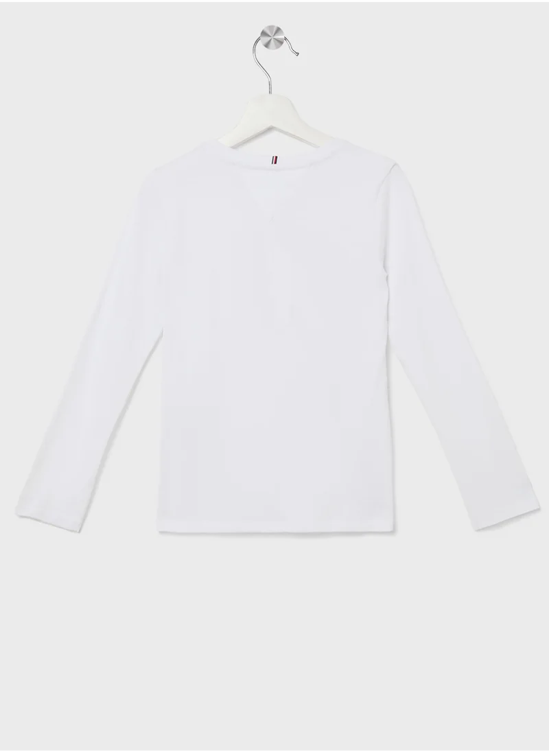 تومي هيلفيغر TH STARS FLAG PRINT TEE LS
