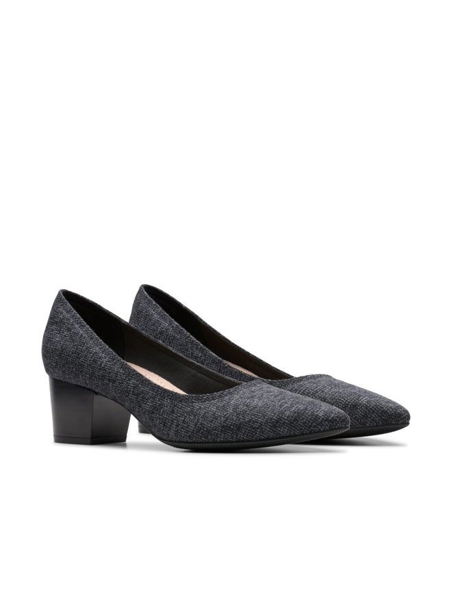 clarks Women's Ellanie Hope Pump, Charcoal Intrest Textile, 11 Wide - Image 5