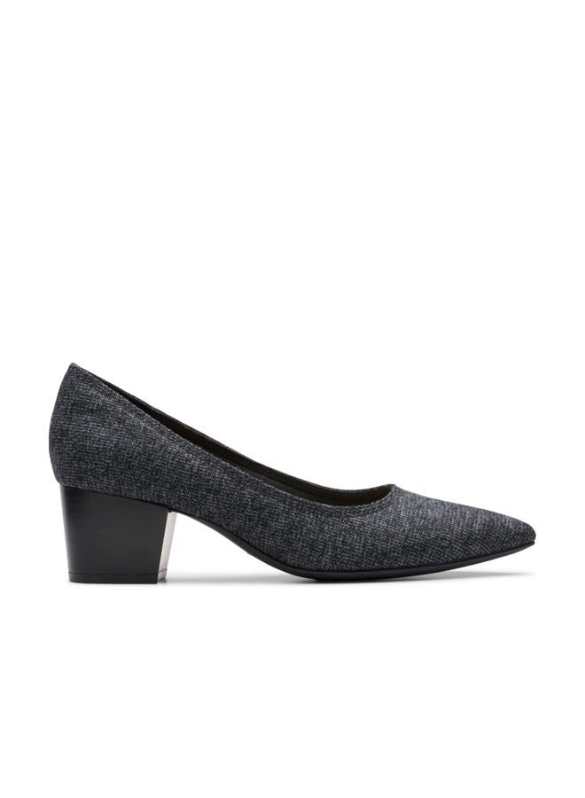 clarks Women's Ellanie Hope Pump, Charcoal Intrest Textile, 11 Wide - Image 2