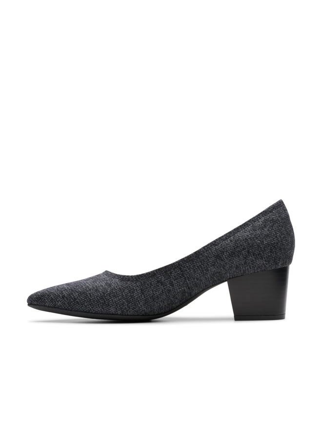 clarks Women's Ellanie Hope Pump, Charcoal Intrest Textile, 11 Wide - Image 3