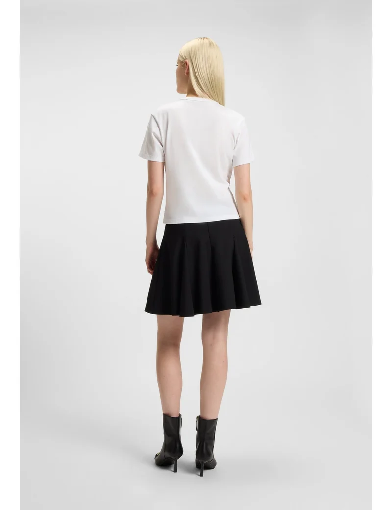 HUGO Cotton-jersey T-shirt with glitter-print details